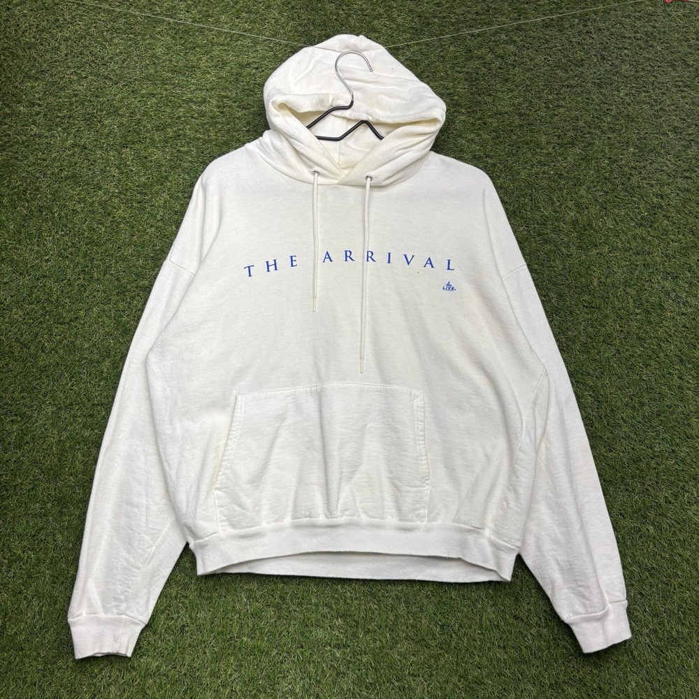 Vintage The Arrival Movie Promo Hoodie Mens XL Pullover USA Made 90s Spellout